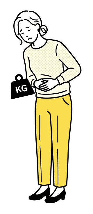 症例② 胃の重さ・むくみを伴う不調の症例